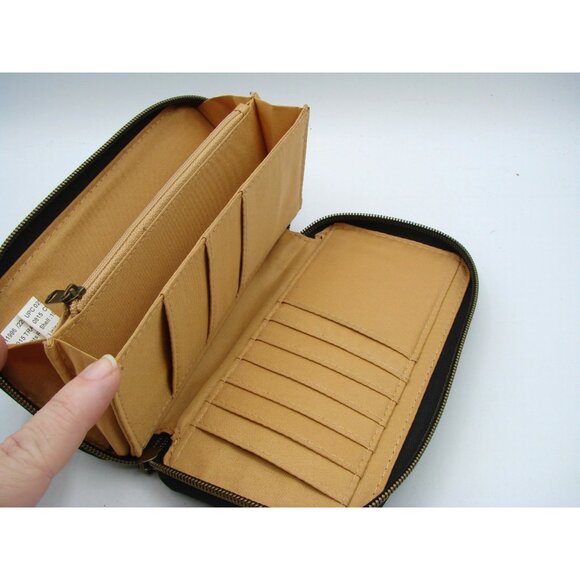 Travelon Black Wallet Wristlet Safe ID RFID Blocking Full Zip Around Closure - Picture 3 of 11